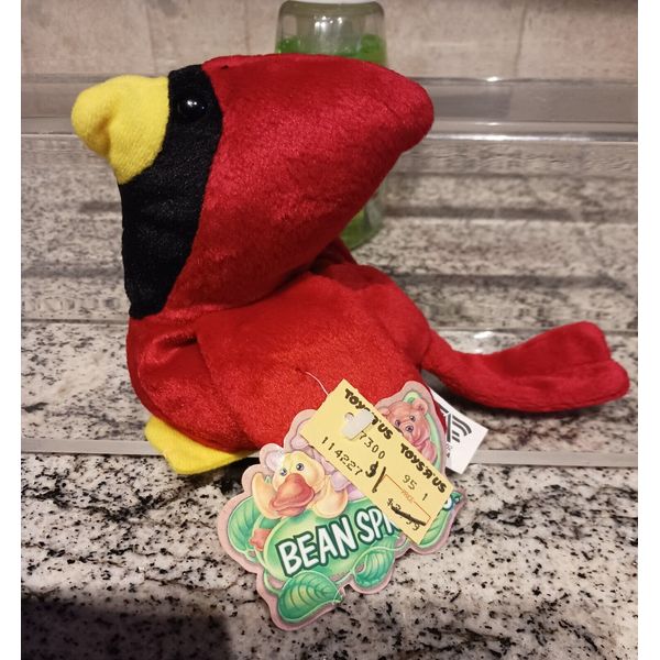 BEAN SPROUTS Louis Cardinal Bird Beanie Bean Bag Plush Toy Gift Innovations NWT