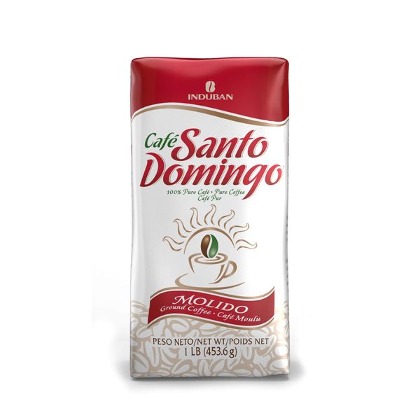 Santo Domingo Coffee, 16 oz Bag, Ground Coffee, Medium Roast - Product from the Dominican Republic (Pack of 1)