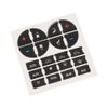 For Chevy GMC Vinyl AC Dash Button Repair Kit Decal Stickers Replacement Black
