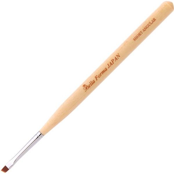 Bella Forma Japan SHORT ANGULAR Gel Nail Brush, Nail Brush