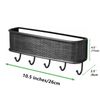 Wall Mount Key Rack Hanger Holder 5 Hook Chain Storage Keys Organizer Home Decor