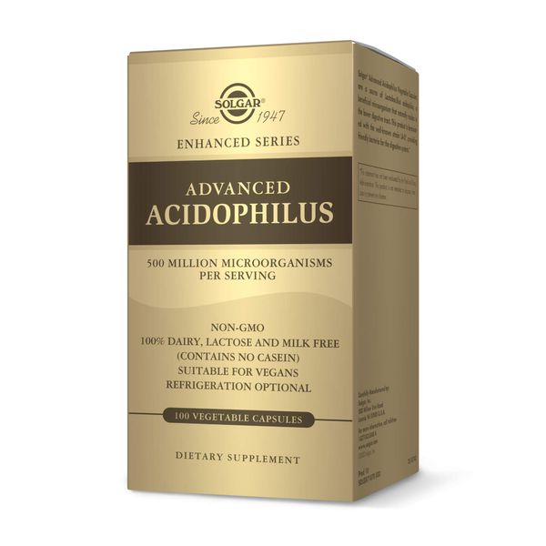 Solgar Advanced Acidophilus Vegicaps 100 Vegcaps