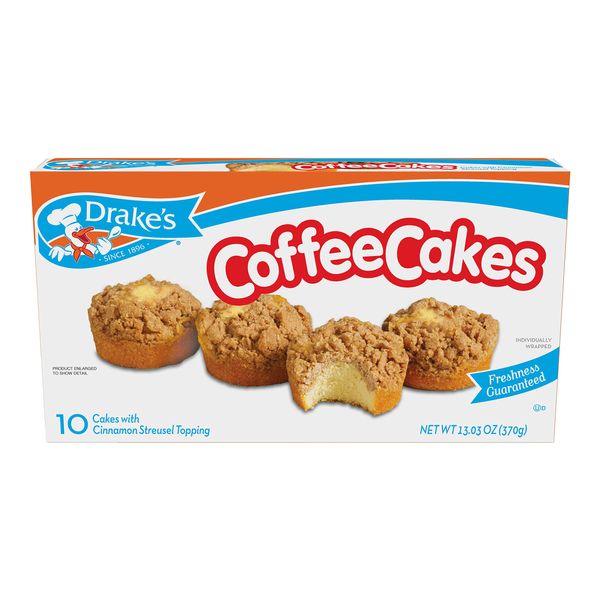 Drake's Coffee Cakes, 40 Individually Wrapped Breakfast Pastries (5 Boxes)