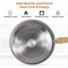 17 PCS Pots and Pans Set Nonstick Induction Cookware Set Granite Coated Pot Set