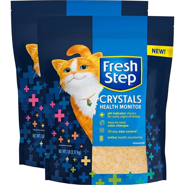 Crystals Health Monitoring Cat Litter, Unscented, Lightweight Crystals Litter Ch