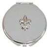 Fleur-De-Lis Compact Mirror Handbag Gift With Free Engraving 466