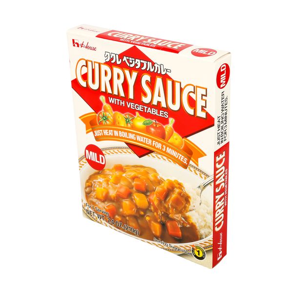House, Curry Sauce with Vegetables-Mild, 7.4 Ounce