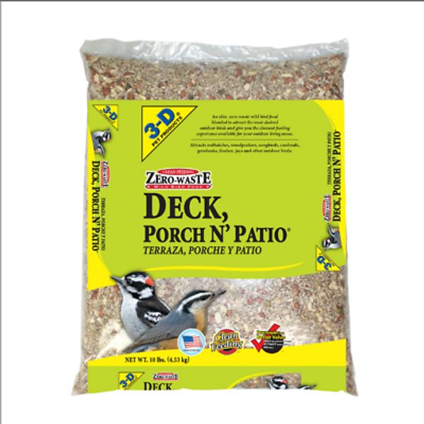 3-D Pet Products Zero-Waste Wild Bird Food for Deck & Patio, 10 lb