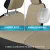 Solid Beige PolyPro Seat Covers Full Front Rear Set-Sedan Van Truck SUV
