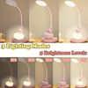 Desk Lamp, Desk Light with 5 Level Brightness USB Charging Port, Dimmable Office