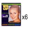 (LOT OF 6) Wig Caps Light Brown