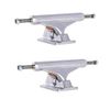 INDEPENDENT Skateboard Trucks Mids Silver 144 (8.25") + Risers & Hardware Kit