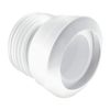 McAlpine MAC-1 Straight MACFIT WC Connector 4"/110mm, White