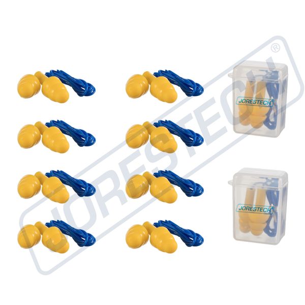 10 Pcs Soft Silicone Ear Plug Reusable Hearing Protection Earplug With Corded