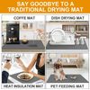 Dish Drying Mats for Kitchen Counter Coffee Mat under Sink Mats for Kitchen Wate