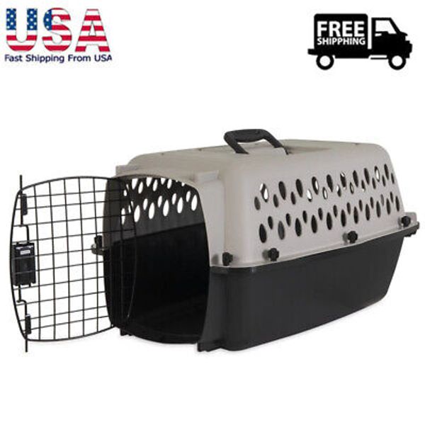 Pet Kennel Small 23" Dog Crate, Plastic Travel Pet Carrier for Pets up to 15 lb