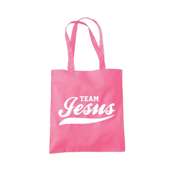 Team Jesus Tote Bag - pink One Size
