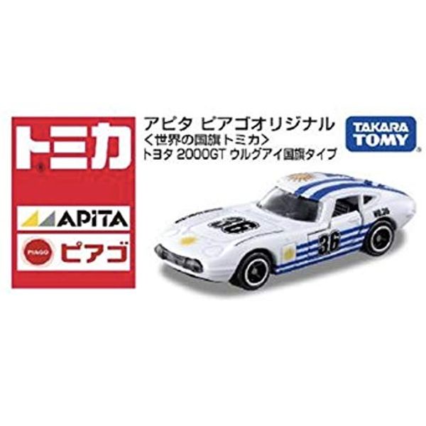 Tomica Apita Piago Original World Flag Tomica Toyota 2000GT Uruguay Flag Type