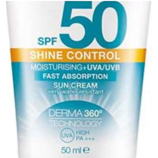 3 x Face & Body Shine Control Sun Cream SPF50-50ml