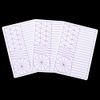 3pcs White Practice Skin Double Sides Eyebrow Tattoo Skin Practice with Purple Lines Durable and Realistic Training Tool for Design and Tattooing Skills Practice