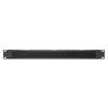 DIGITUS Cable Grommet with Brush Strip - 1U - 19 Inch - Network Enclosure - Patch Cable - Black