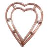 Wreath Heart Shaped Flat Wire Copper Frame - 12" - Choose Quantity (4)