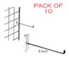 MS40014-10 x 8 Inch Single Gridwall Mesh Display Panel Hanging Hooks 200mm - Prong Gridwall Display
