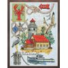 Janlynn Counted Cross Stitch Kit - Seaside Collage 23 x 30cm