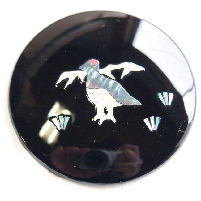 Heian Hand Mirror, Compact, Decorated with Mother of Pearl, Traditional Crafts, Takaoka Lacquerware, Made in Japan (Heian Hand Mirror, Tateyama Raichi)