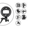 Godox S-Type Ec-Speedlite Bracket Mount Holder for Elinchrom Flash Black