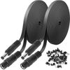 Uogw 2 Pack DC Power Extension Cable 10ft 2.1mm x 5.5mm Compatible with Black 