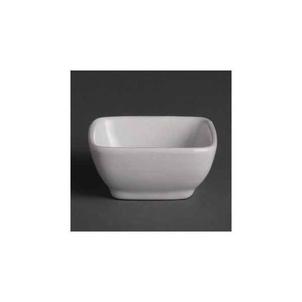 Olympia Miniature Rounded Square Dish - 60mm. Box Quantity: 12