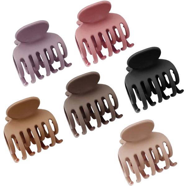 6 PCS Hair Clips, Claw Clips, Hair Clips, Women Hair Claw Clips, Small Hair Clips, Small Claw Clips, Mini Claws Clips for Women Girls Thick Thin Fine Hairstyle Clips