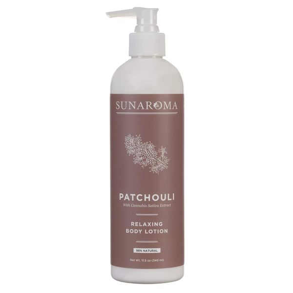 SUNAROMA Lotion Patchouli 11.5 Ounce Pump (Relaxing) (340ml)