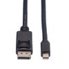 ROLINE DisplayPort Kabel, DP ST - Mini DP ST, schwarz, 1 m