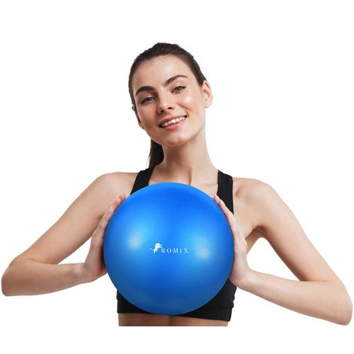 ROMIX 9 Inch Pilates Ball, 23cm Soft Anti-burst Mini Exercise Ball, Anti-slip Inflatable Small Fitness Ball for Adults Strength Training Stability Physio Therapy Balance Yoga Barre Home Gym Workout