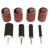 20 Pcs Drum Sander Kit, Rubber Sanding Drum Set with Case for Drill Press