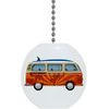 Retro Surf Van Solid Ceramic Fan Pull