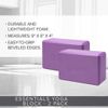 Yoga Blocks High Density Set of 2 Purple