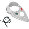 Drag Specialties Cat Eye Dash Cover - Chrome | 12-0034