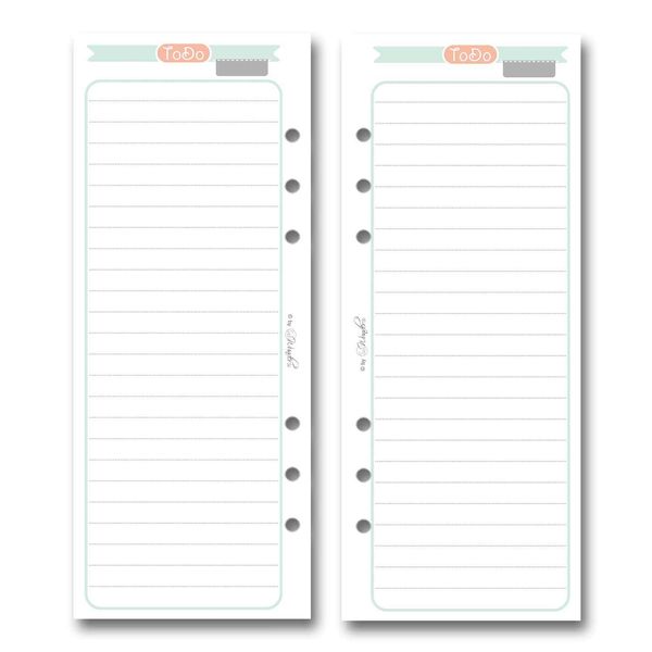 ToDo lists suitable for the calendar inserts from SinnWunder® Design HappySinn format DIN A5