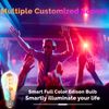 MOES 2Pack Smart WiFi ST64 Edison LED Light Bulbs Multicolor CW&RGB Dimmable 40W