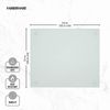 Farberware Large Glass Cutting Board, Dishwasher-Safe Kitchen Board with Non-Slip Feet, Scratch Resistant, Heat Resistant, Shatter Resistant, 12 x 14 Inches, Clear