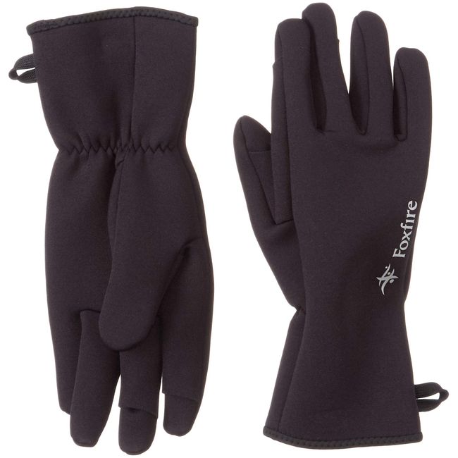 Foxfire Fishing Men's Chloroprene Finger-through Gloves Black XL