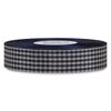 Checked Taffeta Ribbon - Navy/Cream (1 1/2")