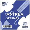 Astrea Cello Strings Half Size Set bundle with D'addario Natural Rosin Dark