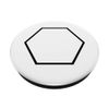 Hexagon Black White PopSockets Swappable PopGrip