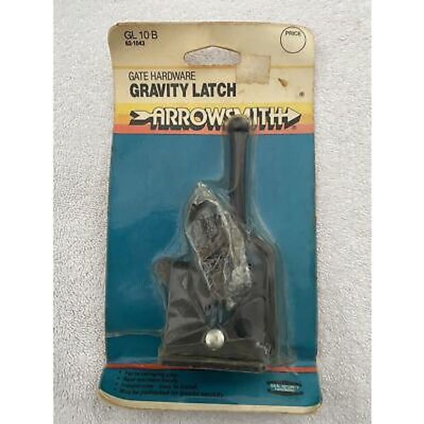 Gravity Latch Gate Hardware Lever New/Sealed Arrowsmith GL 10 B - Self-Locking!