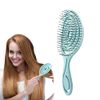 DHinkyoung Hair Detangling Brush with Bending Bristles,Unique Spiral Hairbrush,Anti Static Hair Straightening Brush,Comfortable Massage Brush for Women Men Wet and Dry Hair