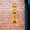 Circle Plus Dance studio Wall or Door Sign | Easy Installation | Business & Studio Signage - Large